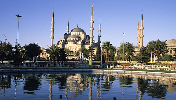 Turkey, Istanbul, Sultanahmet District, classified as World Heritage by UNESCO, Sultan Ahmet Camii (Blue Mosque)